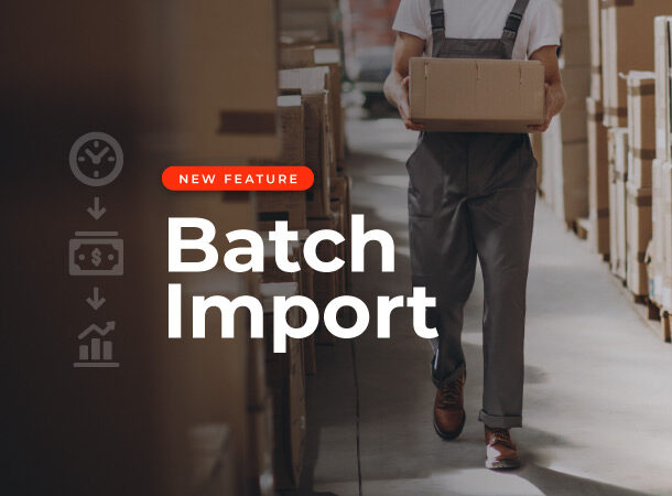 Batch import of shipping orders